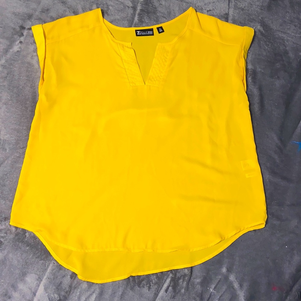 Yellow New York & Co Dress Top